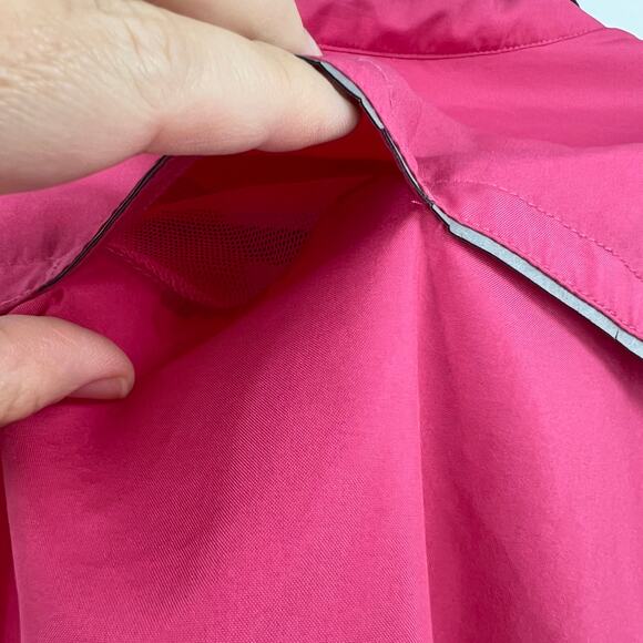 New Balance Pink Lightweight Running Vest Zippered Collared Vented Back Medium - Picture 4 of 8